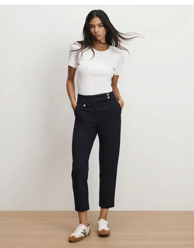 Renzo Crest Button Pants