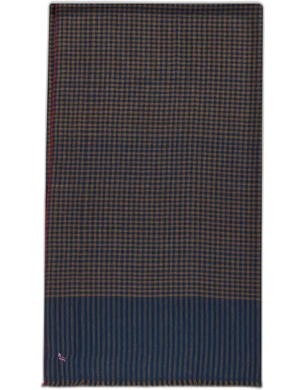 Mini-check Cashmere Scarf