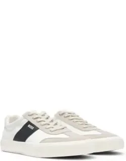 Low-top Trainers With Suede Trims