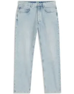 Regular-fit Jeans In Light-blue Denim