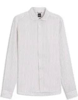 Regular-fit Striped Linen Shirt