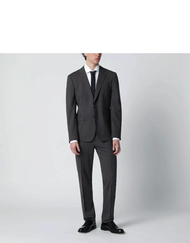 Wool Blend Single-breasted Suit