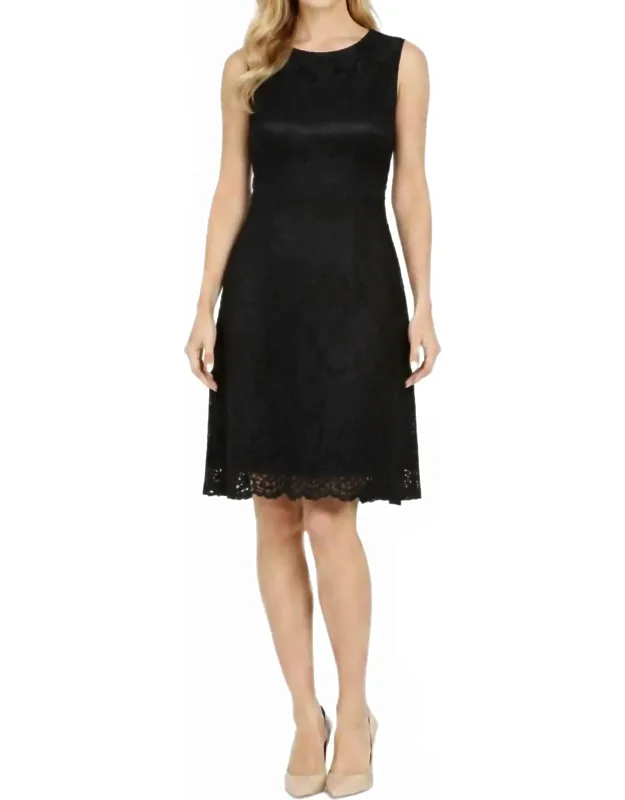 Sleeveless Lace Dress