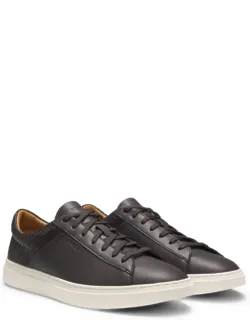 Low-top Trainers With Woven And Grained Effects
