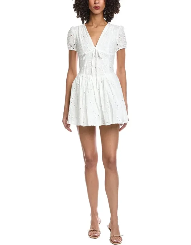 Broderie Mini Dress
