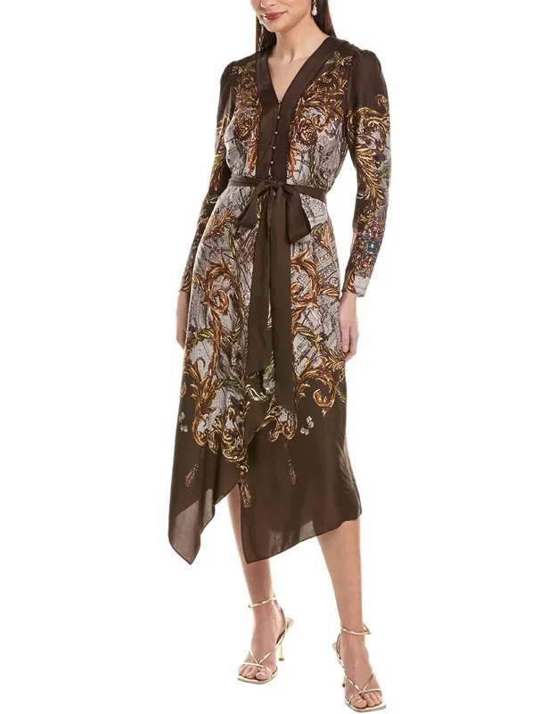 Rosa Twill Midi Dress