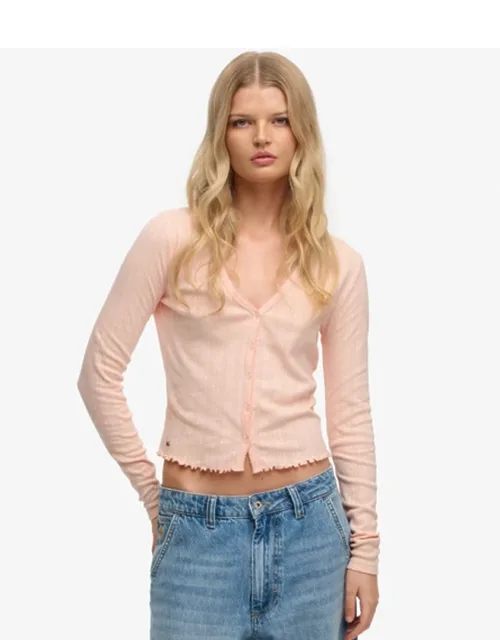 Athletic Essential Pointelle Cardigan