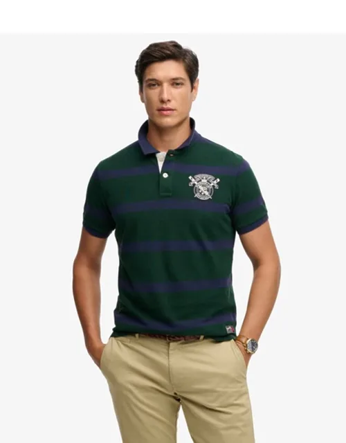 Crest Stripe Polo Shirt