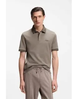 Polo Shirt In Wool-cotton Piqué