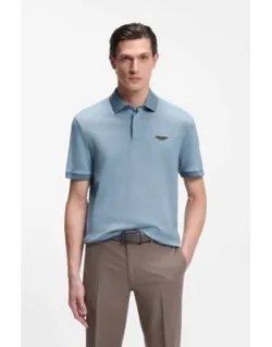 Polo Shirt In Wool-cotton Piqué
