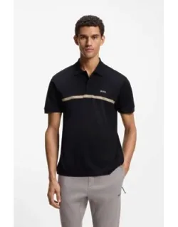 Polo Shirt With Engineered Stripe