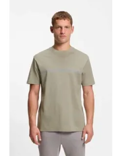 Cotton T-shirt With Logo And Stripe