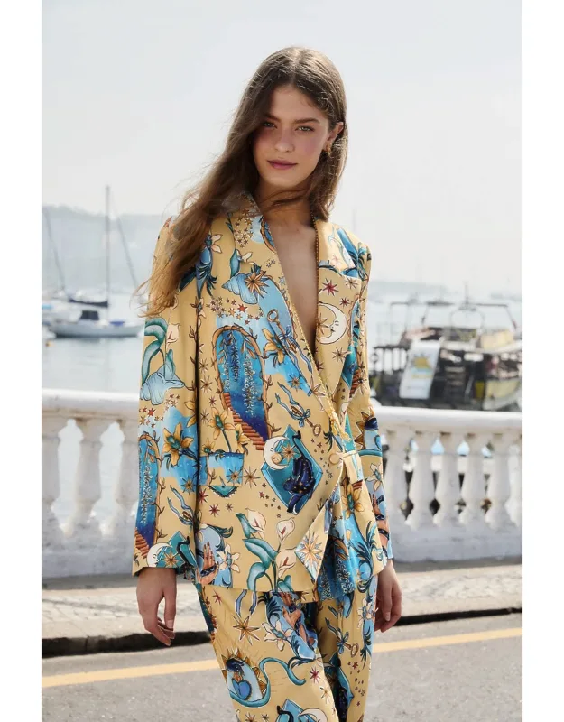 Notched Lapel Lenzing™ Ecovero™ Viscose Blazer