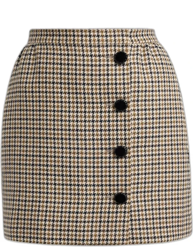Houndstooth Mini Skirt