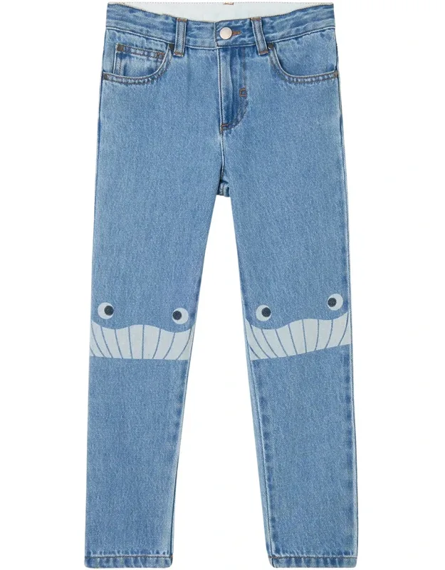 "smile" Denim Pants