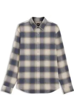 Checked Relaxed-fit Shirt In Cotton Flannel