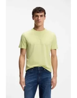 Cotton-jersey T-shirt With Large Logo Print