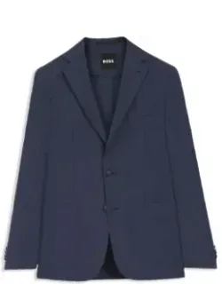 Slim-fit Jacket In Washable Virgin Wool