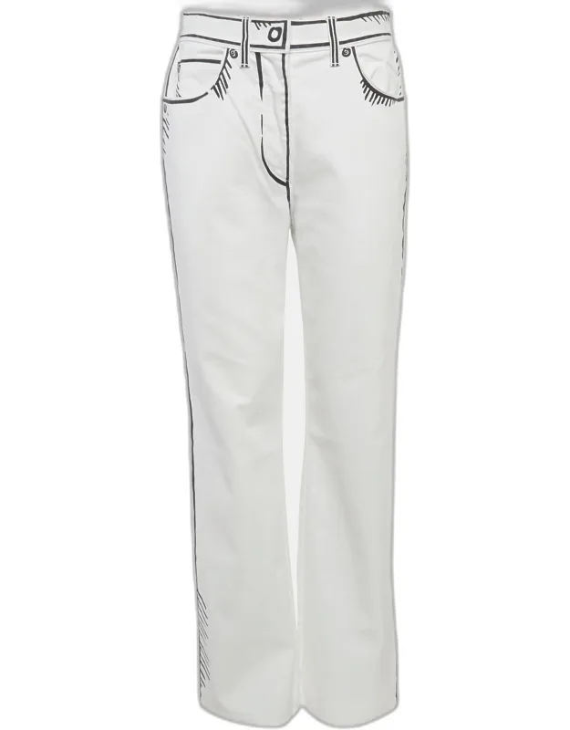 Printed Denim Jeans