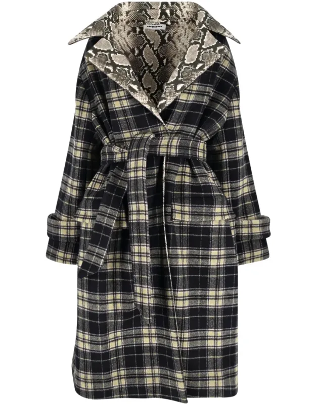 Checked Coat