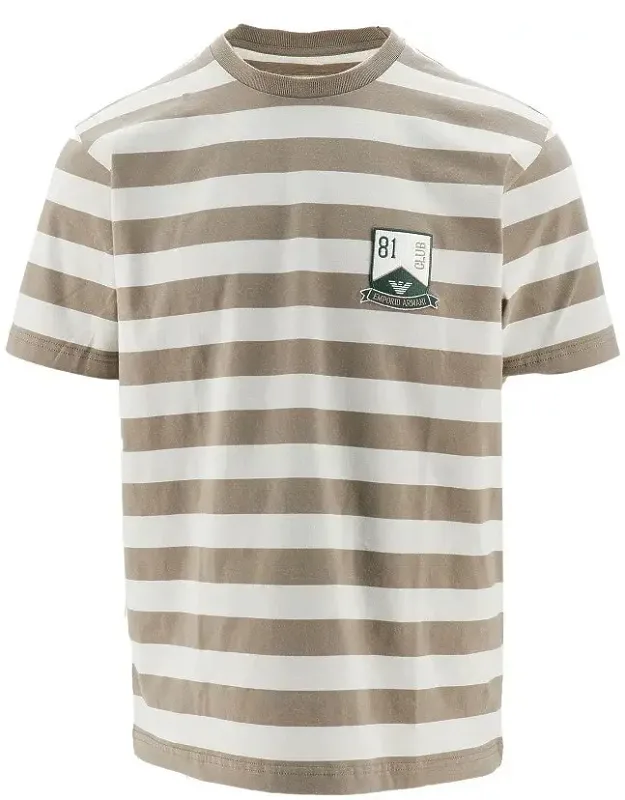 Striped T-shirt With Club Patch