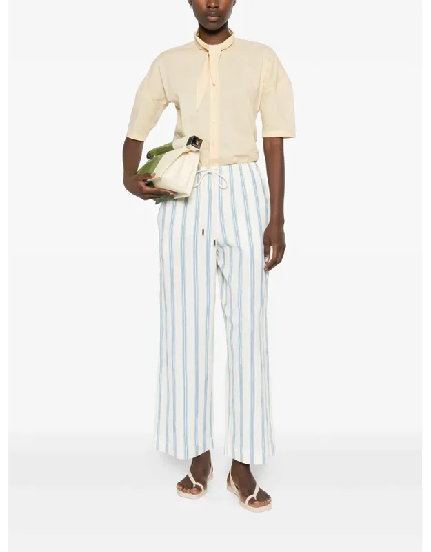 Striped Drawstring Trousers