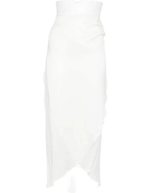 Ruffled Midi Skirt