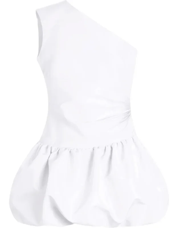 One-shoulder Bloomer Mini Dress