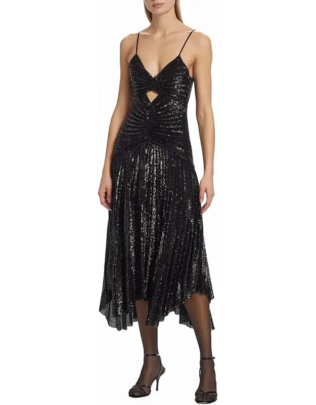 Sequin Midi Dress