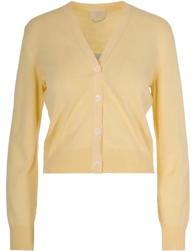 V-neck Button Cardigan