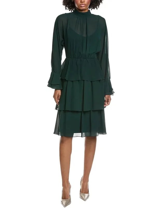 Solid Midi Dress