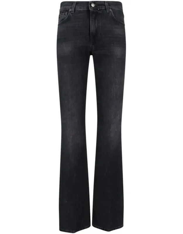 High-waisted Bootcut Jeans