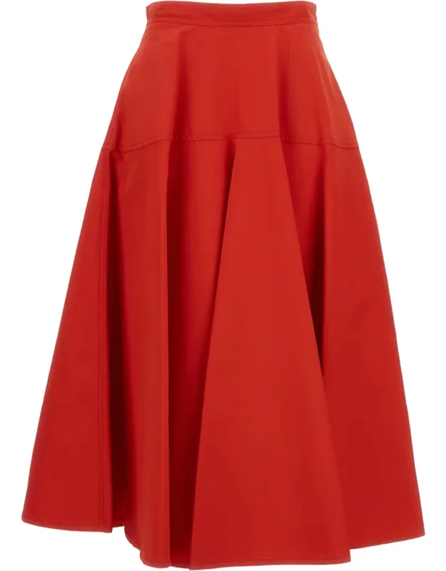 Classic Skirt With Smooth Texture