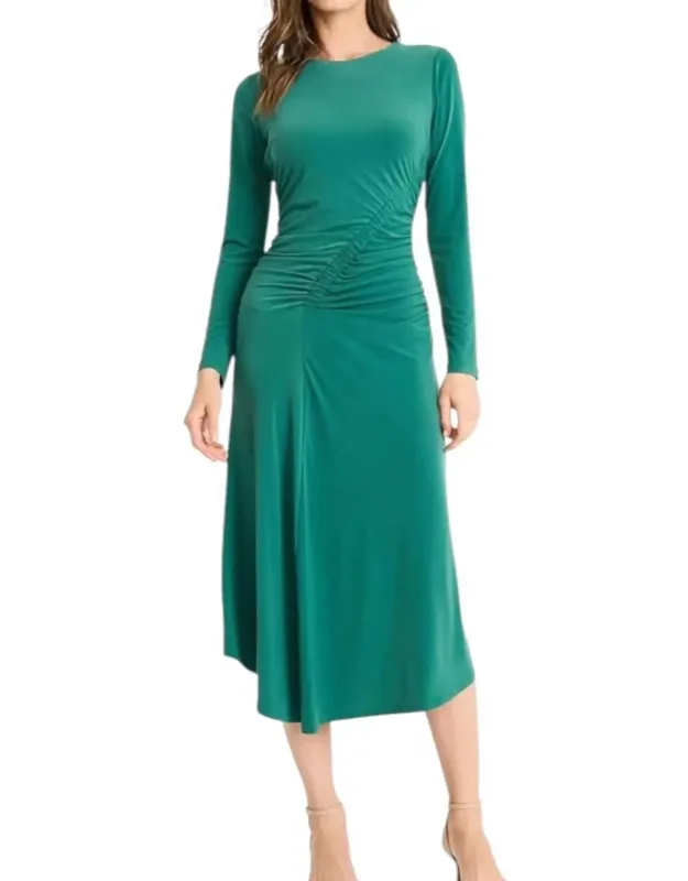 Asymmetric Gathered Dress
