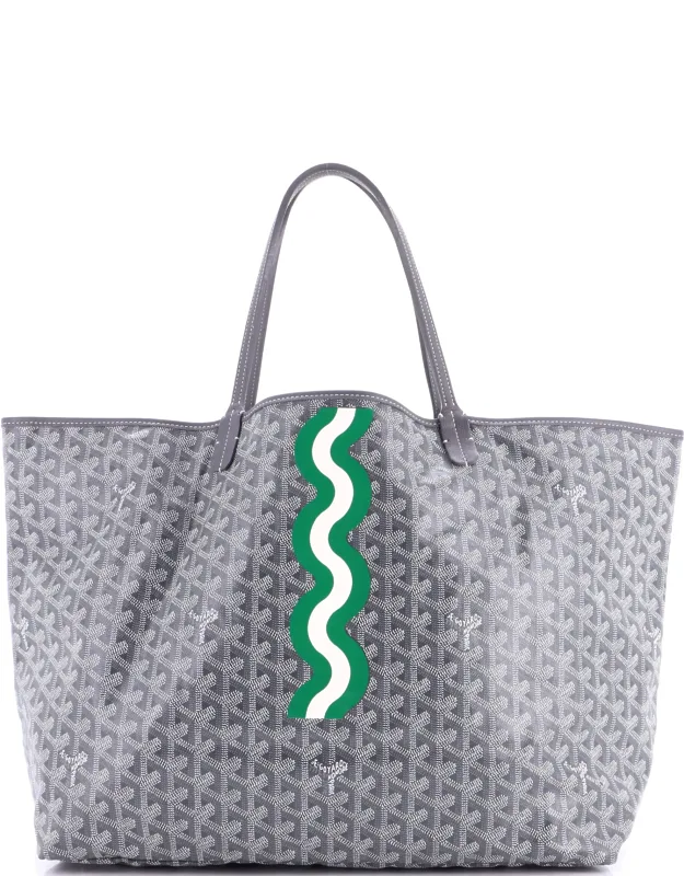 Saint Louis Tote Printed Coated Canvas Gm With Minor Creases And Edge Wear