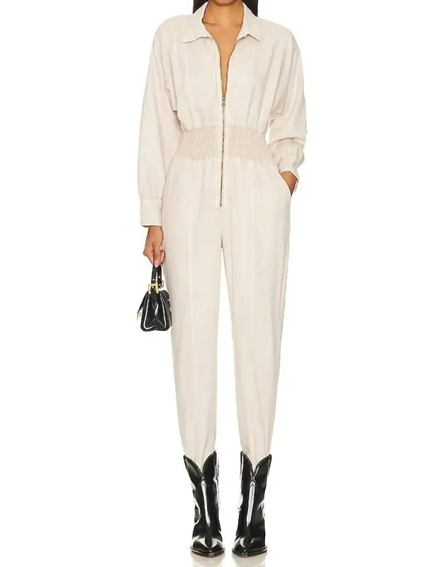 Tencel Zip Up Jumpsuit