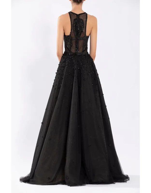 Tulle Beaded Dress