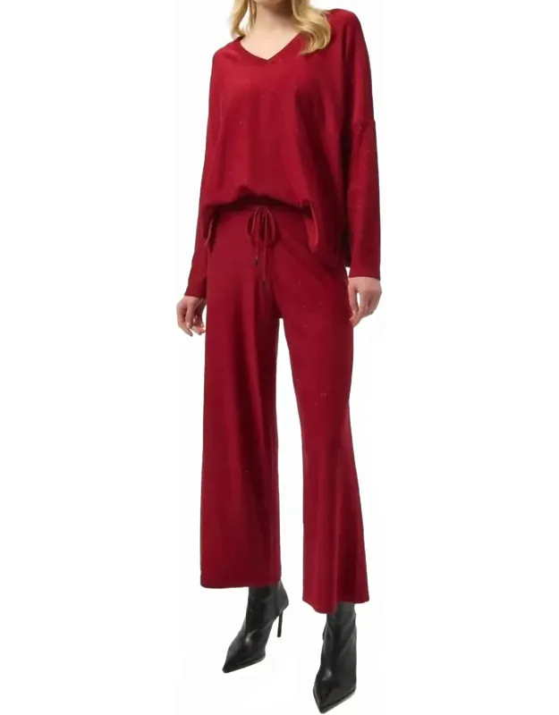 Sequined Culotte Pants