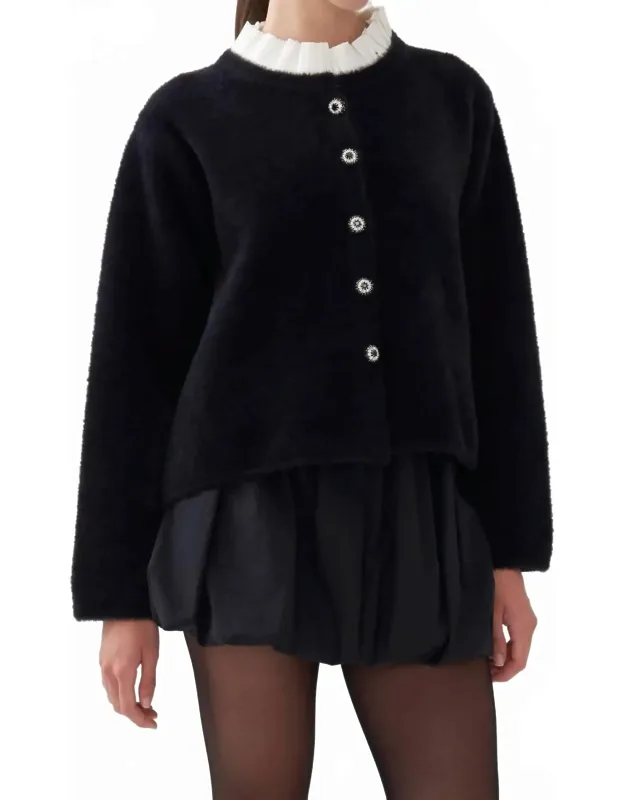 Embellished Buttoned Cardigan