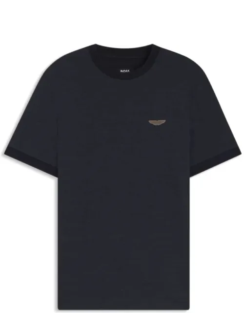 Aston Martin T-shirt In Wool-cotton Jacquard