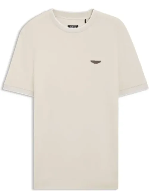 Aston Martin T-shirt In Wool-cotton Jacquard