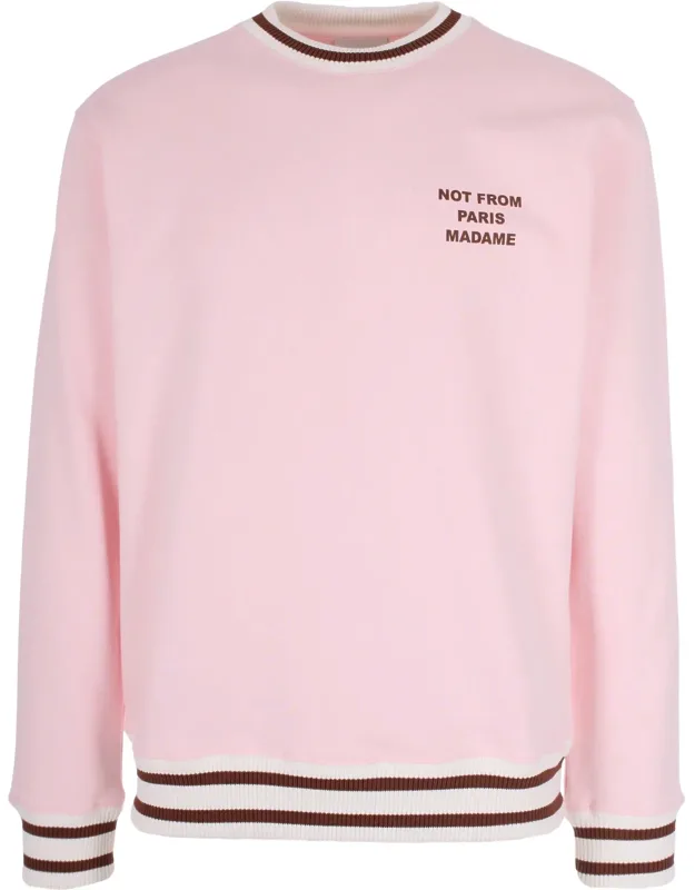French Terry Sweatshirts With Slogan Print