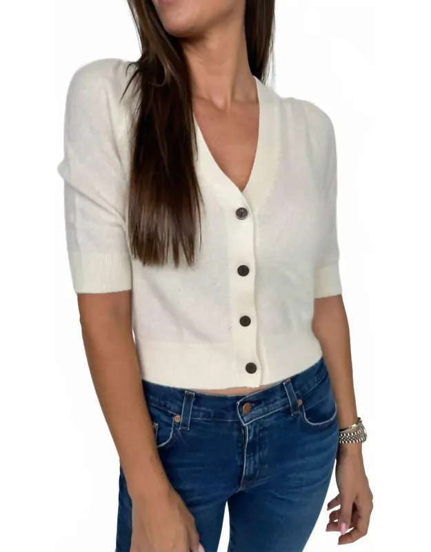 Cashmere Button Down Cardigan
