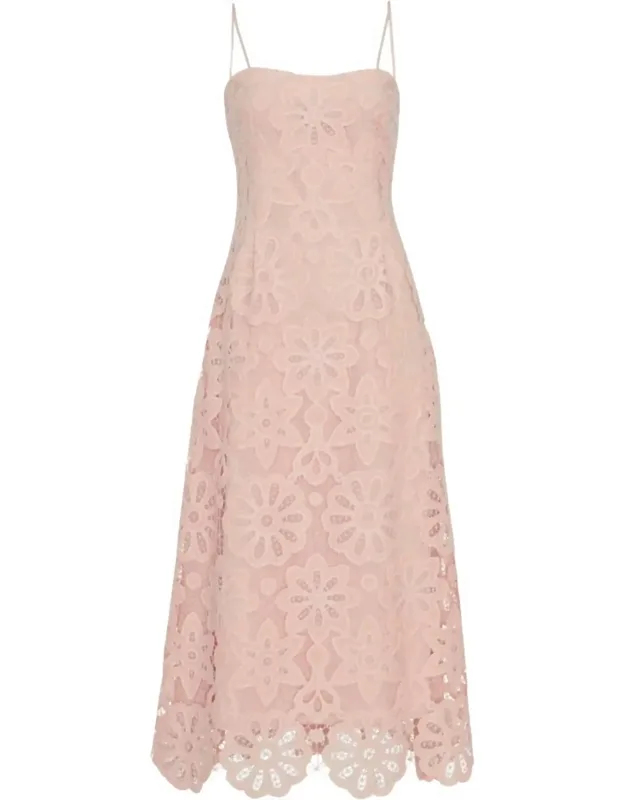 Floral Lace Midi Dress