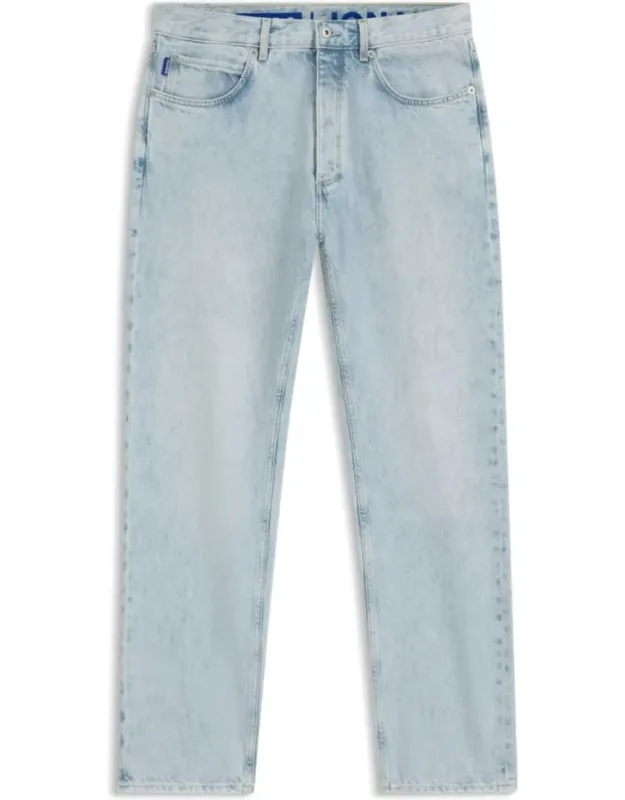 Regular-fit Jeans With Slub-effect Denim And Rivets