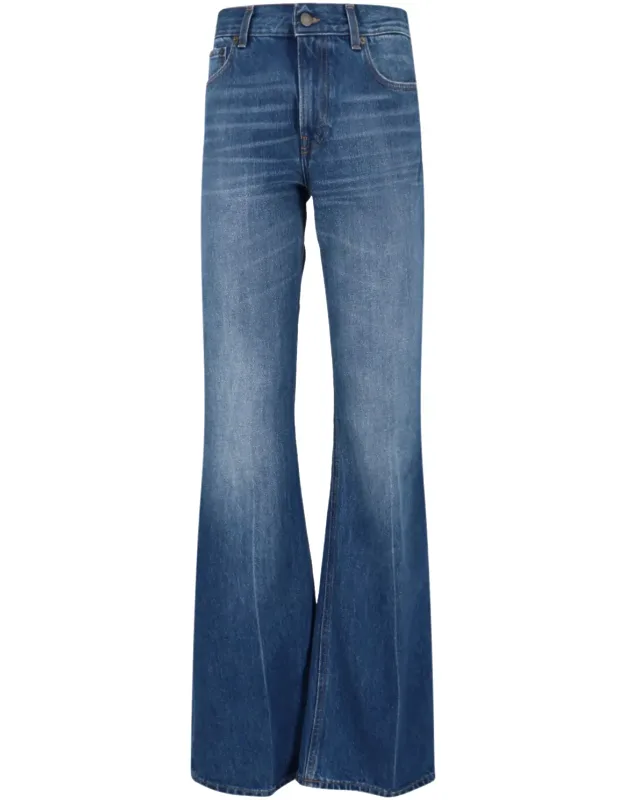 High-waisted Flared Jeans