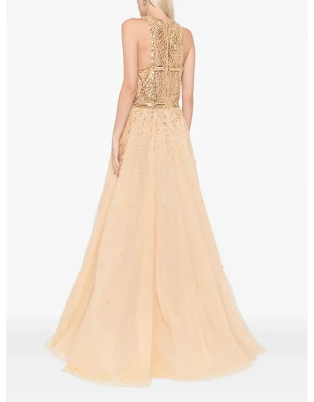 Tulle Beaded Dress