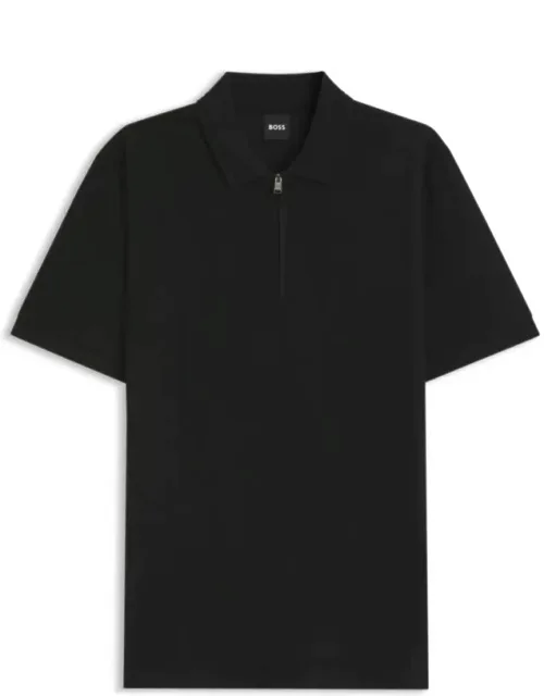 Zip-placket Polo Shirt