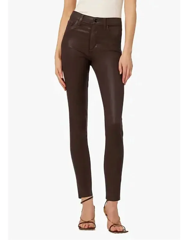 Charlie Leather Coated Jeans