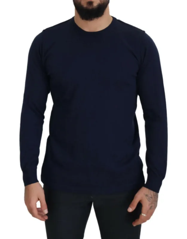 Cotton Crewneck Pullover Sweater